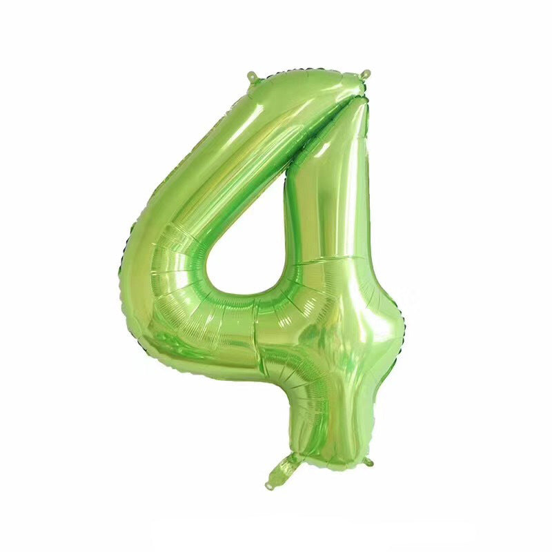 40-inch Fruit Green Digital Birthday Banquet Party Hotel Decoration Balloon