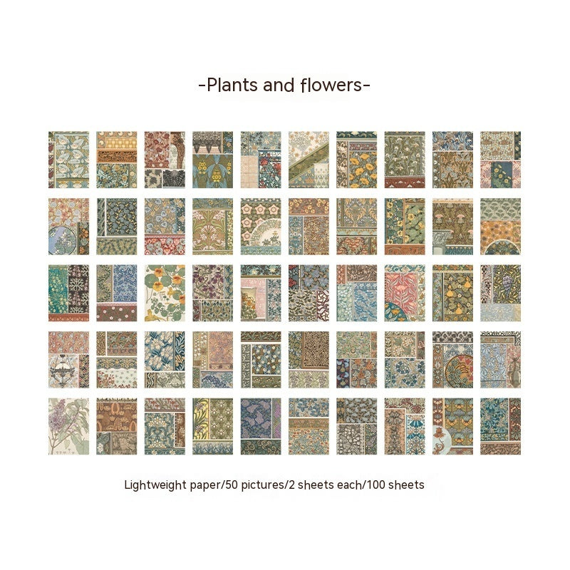 Beautiful Day Material Book Wind Biography Letter Series Retro Artistic Notebook Material Decoration Stickers